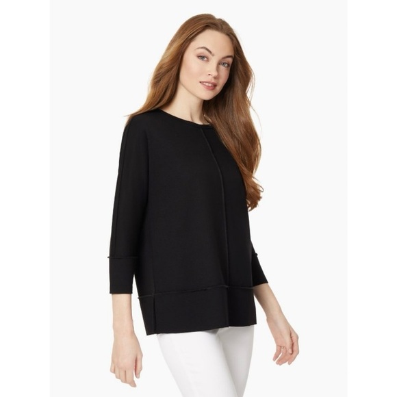 Jones New York Seam Detail Dolman Sleeve Tunic Women’s S Relaxed Office Casual - Picture 5 of 15